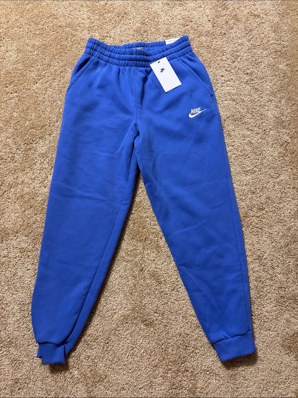 NWT Nike Kids Cobalt Blue Fleece Joggers